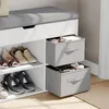 Mondeer Banc à chaussures avec assise, rangement pour Voir les images du produit 5