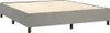 vidaXL Boxspringbett mit Matratze Hellgrau 160x200 cm Samt Produktbild-Vorschau 3