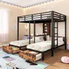 A children's bedroom with a triple bunk bed, decorated with playful elements. Anteprima dell’immagine prodotto