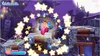 Kirby in a mech suit surrounded by stars in a game environment. Produktbild-Vorschau