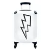MuchoWow® Koffer Handgepäck Trolley Rollkoffer Kleine Produktbild-Vorschau 1