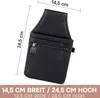 Kellnertasche schwarz aus strapazierfähigem Kunst-Leder - Produktbild-Vorschau 3