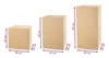 Three cardboard pedestals of varying heights are displayed against a white background, with dimensions indicated by purple lines and text. Náhled obrázku produktu