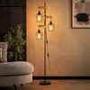 ZMH Stehlampe Wohnzimmer Holz Stehleuchte 3 flammig Produktbild-Vorschau 2