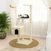 vidaXL Arbre à chat avec colonnes à griffer en sisal Crème Voir les images du produit 14