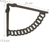 Supports d'étagères Relaxdays, lot de 2, fonte, motif Voir les images du produit 4