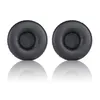 Two black ear pads for headphones are shown on a white background. Produktbild-Vorschau