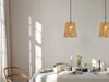 Kleine Boho Pendelleuchte einflammig mit Lampenschirm aus Produktbild-Vorschau 5