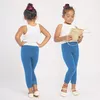 Merry Style Mädchen 3/4 Leggings MS10-293(Blau,158 cm) Produktbild-Vorschau 2