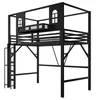 Cama nido de 90x200 cm con estante, cama infantil tipo Vista previa de la imagen del producto 6