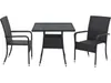 Juskys Polyrattan Gartentisch Yoro eckig - wetterfest 80x80 Produktbild-Vorschau 12