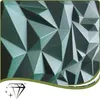 A close-up, abstract view of a textured green wall panel with geometric facets. Podgląd zdjęcia produktu