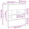 vidaXL TV-Wandschrank mit LED-Leuchten Schwarz 58,5x30x60,5 Produktbild-Vorschau 8