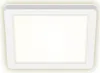 A white square LED outdoor wall light with a backlight effect. Anteprima dell’immagine prodotto