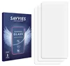 A product package and three screen protectors are shown. Produktbild-Vorschau