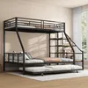 Etagenbett mit 2 Liegeflächen, Treppe, Regal, Schrank und Produktbild-Vorschau 2