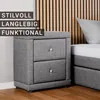Homestyle4u Nachttisch 47x54x29 Schlafzimmer Nachtschrank Produktbild-Vorschau 3