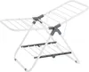 A white and gray foldable drying rack. Produktbild-Vorschau