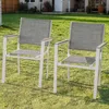 Avestar 2er Set Gartenstühle, Outdoor Stapelstühle, aus Produktbild-Vorschau 2