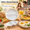Mikrowellen Eierform, Eierkocher 3er Set, Dampfgarform aus Produktbild-Vorschau 7