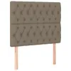 The Living Store Kopfteile 2 Stk. Taupe 100x7x78/88 cm Produktbild-Vorschau 3