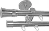 Innenlauf Gardinenstange Edelstahl Look 20mm Produktbild-Vorschau 1