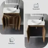 Alpenberger Waschbecken mit Unterschrank 55 cm | Gäste WC Produktbild-Vorschau 4