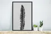 MuchoWow® MuchoWow® Gerahmtes Poster Abstraktes Blatt in Produktbild-Vorschau 4