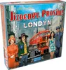 The image shows the front of a board game box depicting a street scene in London with a red double-decker bus, a black taxi, and several people dressed in 1960s-style clothing. Náhľad obrázku produktu