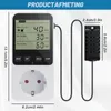 Hygrostat-Steckdose, digital, 230 V, 16 A, mit Alarm Productafbeelding-voorbeeld