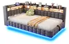Łóżko tapicerowane 90x200 cm, sofa z funkcją spania z Podgląd zdjęcia produktu 11