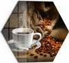 DEQORI Glasbild Echtglas 55x48 cm 'Bildlicher Kaffeegenuss' Produktbild-Vorschau 1