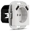 2x REV Ritter Prises Schuko avec 2x USB & sécurité enfants, Voir les images du produit 3