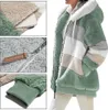 ASKSA Damen Fleecejacke Strickjacke Einfarbig Produktbild-Vorschau 5