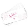 itenga 6x Windlicht Schön dass du da bist fuchsia 10cm Produktbild-Vorschau 2
