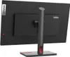 The back of a Lenovo ThinkVision monitor on a light gray background. Produktbild-Vorschau