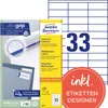 Avery Zweckform 3421 Étiquettes universelles, 70 x 25,4 mm, Voir les images du produit 1
