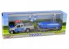 HKG Polizei-Auto mit Boot 12cm Spielzeug Produktbild-Vorschau 5