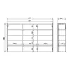 Flurschrank Schuhschrank 138cm in weiß mit Eiche LAPUA-01 Produktbild-Vorschau 6