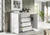 Moderne Kommode 120 cm mit 2 Türen und 4 Schubladen Produktbild-Vorschau 5