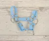 Hobby Horse A4 Pferdehalfter, befestigt, klein - blau Produktbild-Vorschau 2