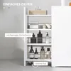 HOMCOM Nischenschrank Schmaler Badezimmerschrank mit tiefer Produktbild-Vorschau 5