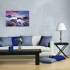 Wallario Poster - Seelandschaft in blau und rot mit großen Produktbild-Vorschau 3