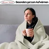 Fleece Kuscheldecke 220x240 cm Flauschiges Polyester Grau Produktbild-Vorschau 7