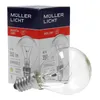 A product shot of a MULLER LICHT oven lamp and its packaging. Produktbild-Vorschau