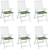 vidaXL Stuhlkissen 6 Stk. Blattmuster 40x40x4 cm Stoff Produktbild-Vorschau 4