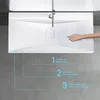 doporro Vasque à Poser 100cm avec Bonde Lavabo Suspendu Voir les images du produit 2