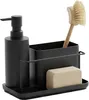 Organizer per lavello Relaxdays, con dispenser per sapone e Anteprima dell’immagine prodotto 1