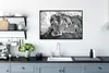 MuchoWow® MuchoWow® Gerahmtes Poster Tiger - Baum - Schwarz Produktbild-Vorschau 3