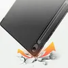 A tablet case is shown impacting a cracked surface, with orange arrows indicating force. Podgląd zdjęcia produktu